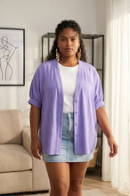 Load image into Gallery viewer, Bonnie's Oversized Blouse (Lavender)
