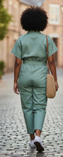 Load image into Gallery viewer, Cassie's Belted Cargo Jumpsuit
