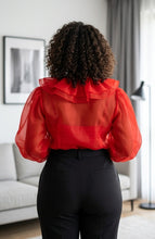 Load image into Gallery viewer, Kennedy's Sassy Ruffle Shirt
