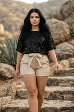 Load image into Gallery viewer, Carmen's Faux Leather Shorts(Taupe)
