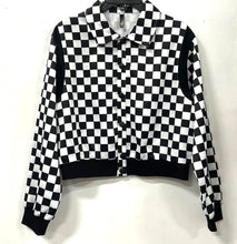 Load image into Gallery viewer, Diamond's Checkered Denim Jacket
