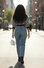 Load image into Gallery viewer, Diamond's Checkered Denim Jacket
