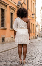 Load image into Gallery viewer, Porshia's Iridescent One-Shoulder Dress
