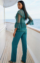 Load image into Gallery viewer, Lexington Tier Lace Blouse(Green)
