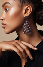 Load image into Gallery viewer, Pilare's Plum Design Earrings
