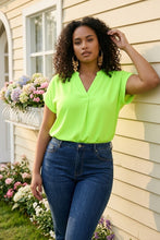 Load image into Gallery viewer, Brittany's Woven V-Shaped Blouse
