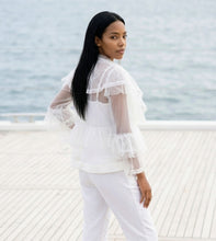 Load image into Gallery viewer, Lexington Tier Lace Blouse(White)

