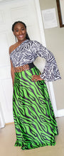 Load image into Gallery viewer, Zebra Print One-Sleeve Dress
