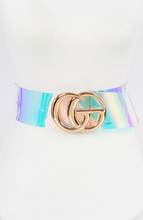 Load image into Gallery viewer, Plus Size Golden Buckle Transparent Belt
