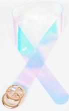 Load image into Gallery viewer, Plus Size Golden Buckle Transparent Belt
