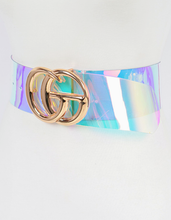 Load image into Gallery viewer, Plus Size Golden Buckle Transparent Belt
