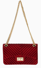 Load image into Gallery viewer, Chevron Textured Matte Color Purse
