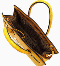 Load image into Gallery viewer, Queen Bee 2-in-1 Striped Satchel
