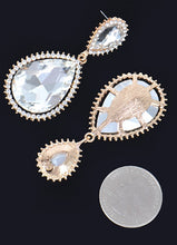 Load image into Gallery viewer, Cobalt Blue Gemstone Teardrop Earrings
