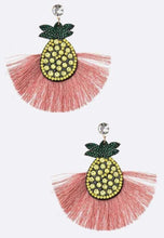Load image into Gallery viewer, Pineapple Tassel Earrings
