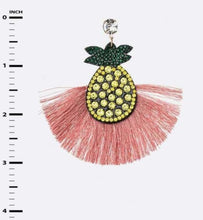 Load image into Gallery viewer, Pineapple Tassel Earrings
