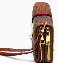 Load image into Gallery viewer, Queen Bee Croc Double Sided Wristband Wallet
