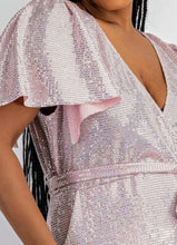 Load image into Gallery viewer, Maria's Sparkling Ruffled Jumpsuit
