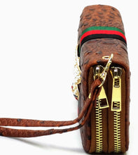 Load image into Gallery viewer, Queen Bee Croc Double Sided Wristband Wallet

